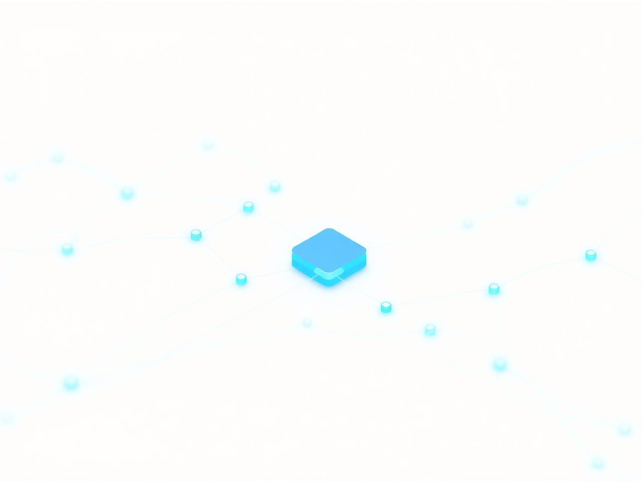 Workflow automation diagram with connected nodes and data pipelines